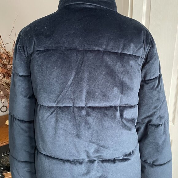 Karen by Simonsen Enzo Velvet Puffer Jacket Size 38 (8) Denmark - Picture 5 of 9